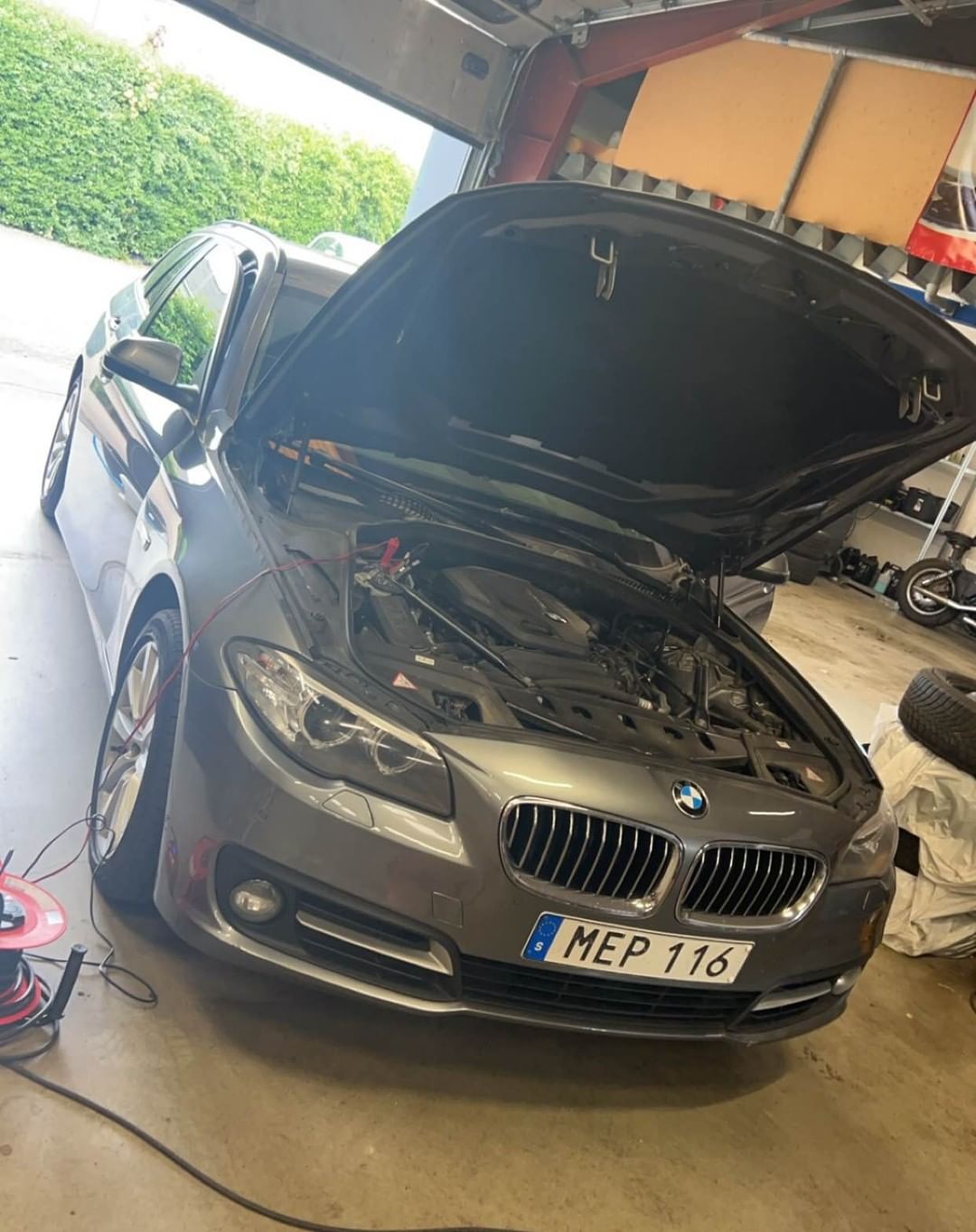 BMW 520d efter tuning, viser forbedret hestekræfter og drejningsmoment